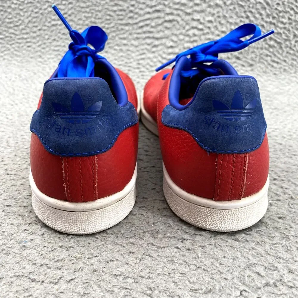 Adidas  Stan Smith Sneakers Mens 7 Scarlet Collegiate Royal Leather Casual Shoes